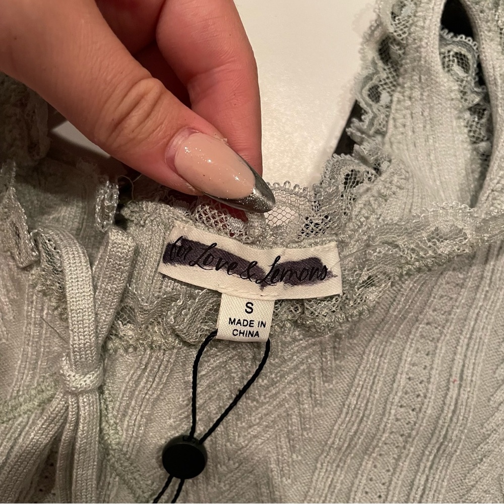 For love and lemons seafoam green tank - Picture 5 of 6